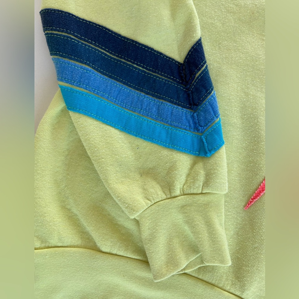Aviator Nation Lime Green Sweatshirt & Hoodie Set with Pink Lightning Bolt - Picture 8 of 16